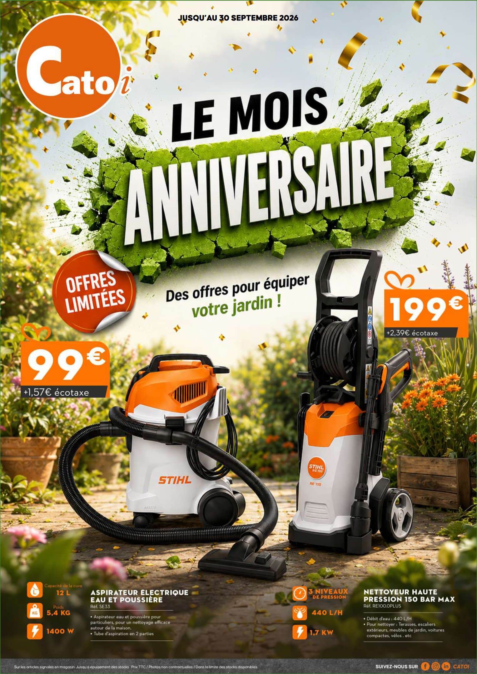 LE MOIS ANNIVERSAIRE - SPÉCIAL ESPACES VERTS