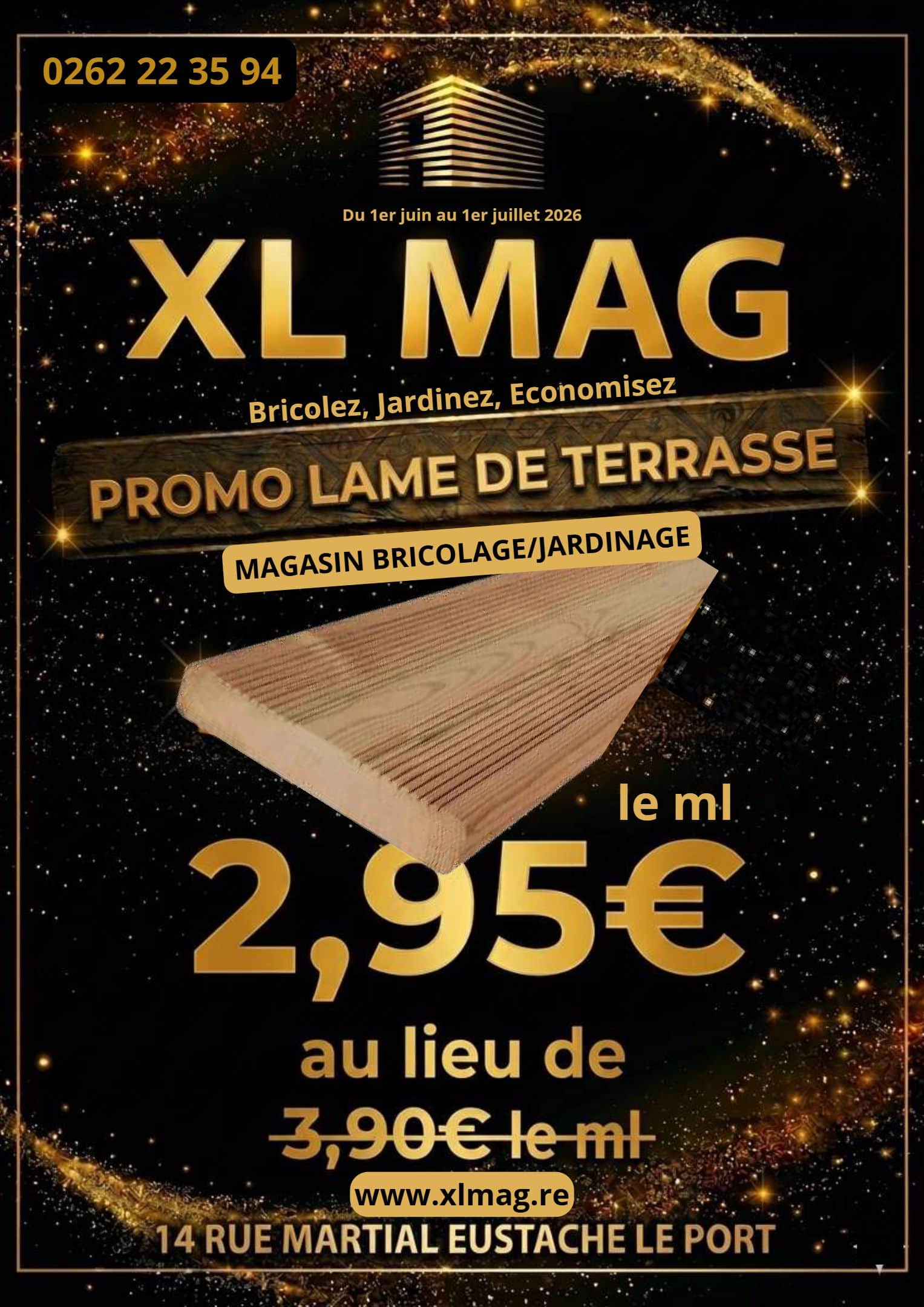 PROMO LAME DE TERRASSE