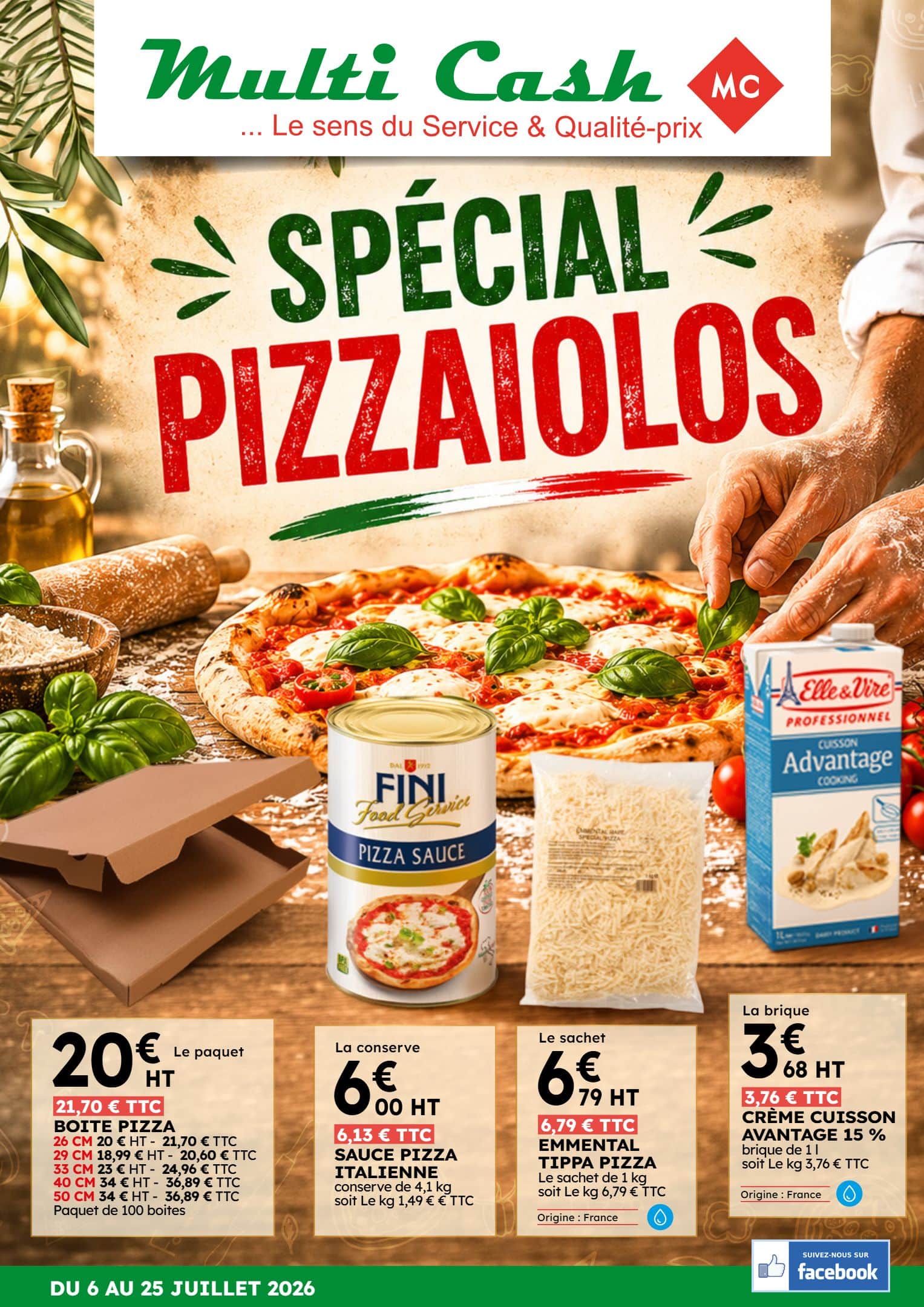 SPÉCIAL PIZZAIOLOS