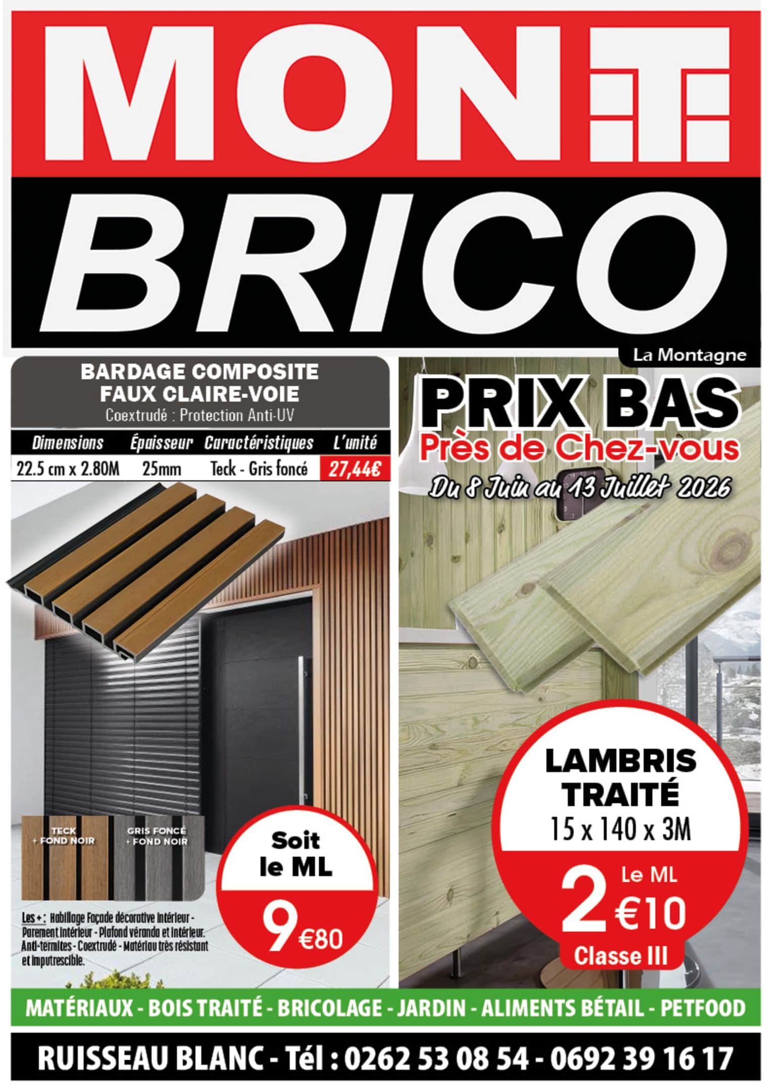 PRIX BAS PRES DE CHEZ-VOUS