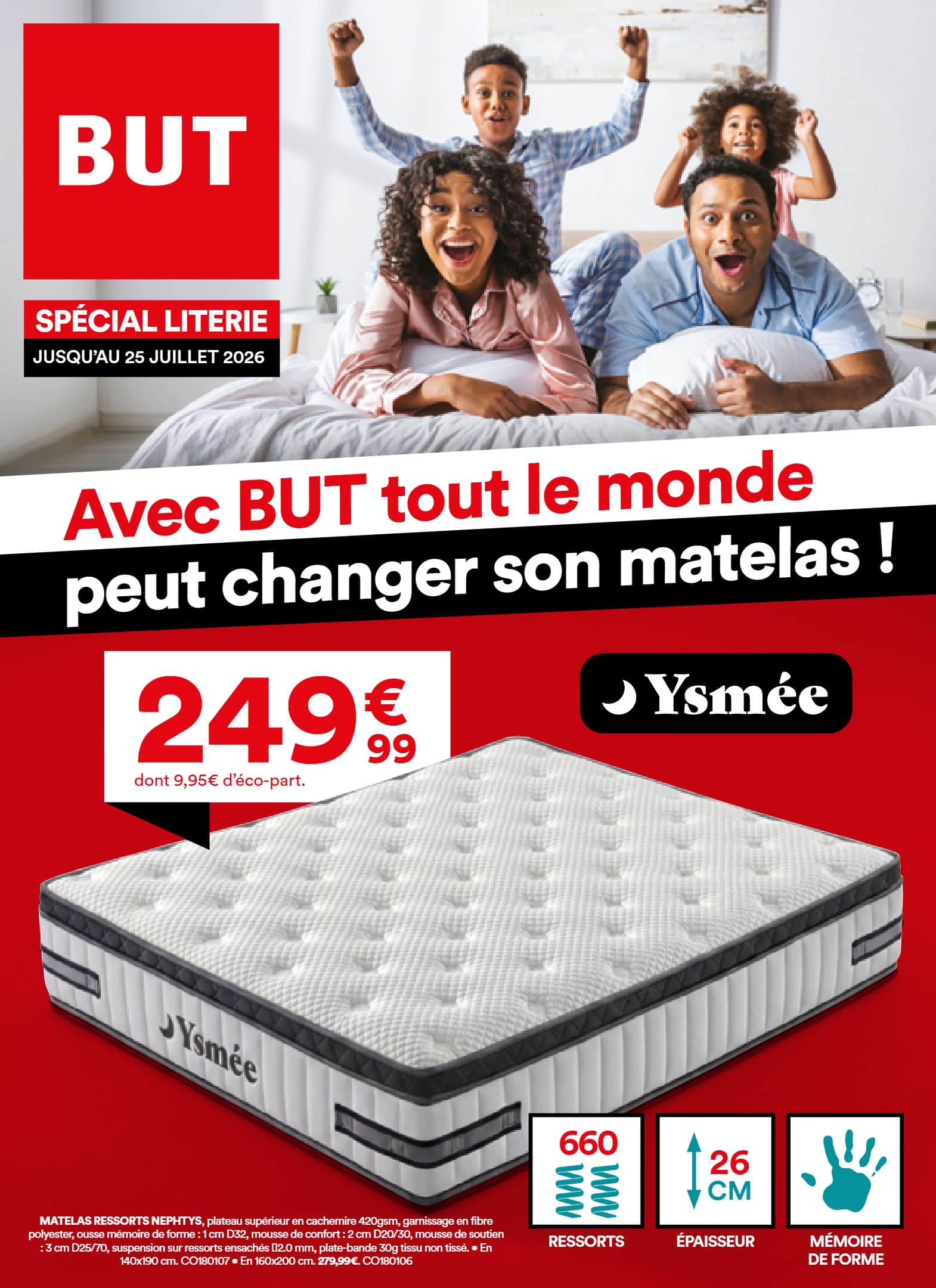 AVEC BUT TOUT LE MONDE PEUT CHANGER SON MATELAS