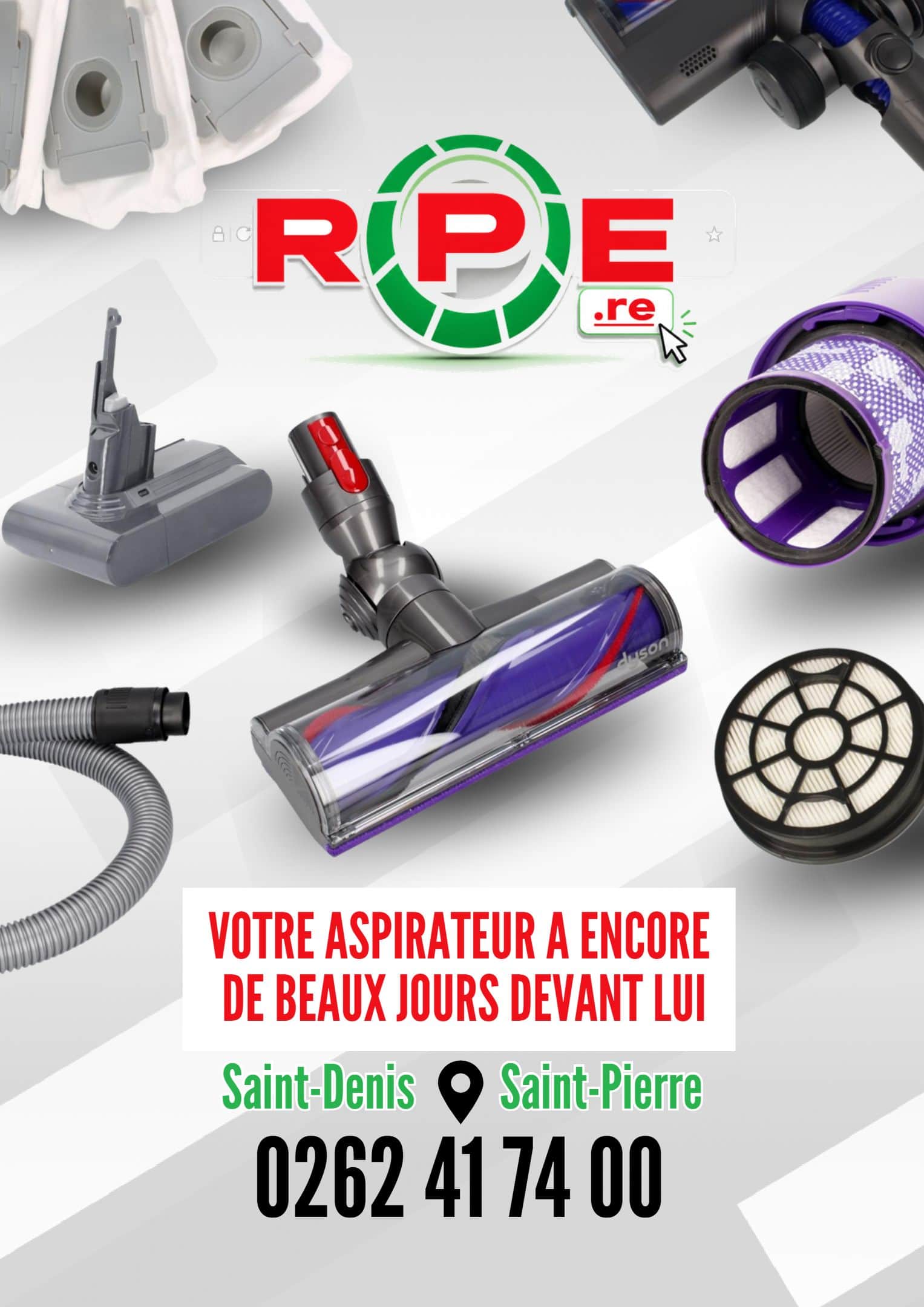 VOTRE ASPIRATEUR A ENCORE DE BEAUX JOURS DEVANT LUI