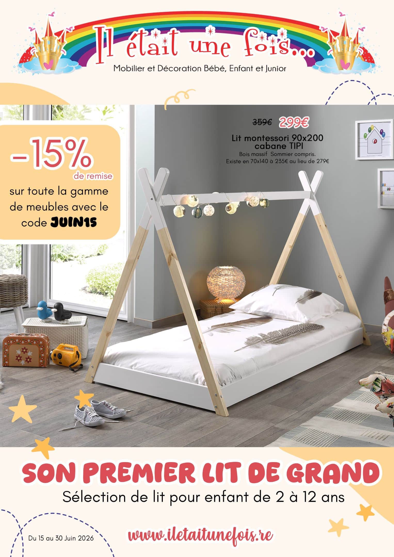 SON PREMIER LIT DE GRAND