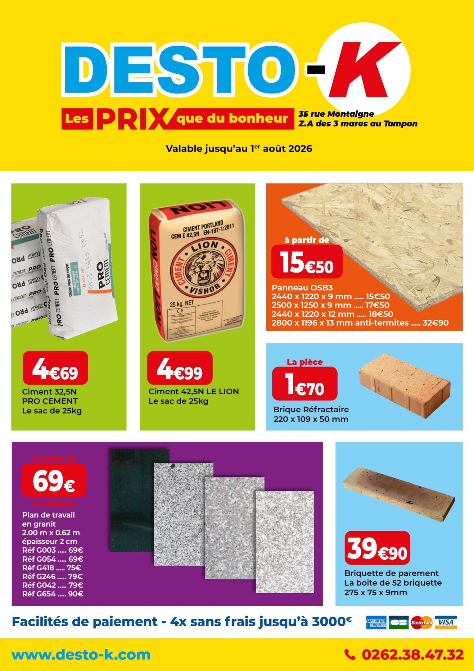 LES PRIX QUE DU BONHEUR