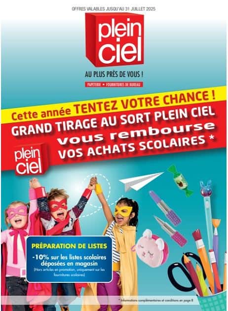 GRAND TIRAGE AU SORT PLEIN CIEL