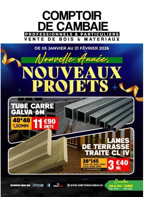 NOUVELLE ANNÉE, NOUVEAUX PROJETS