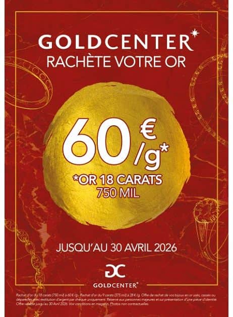 GOLD CENTER RACHETE VOTRE OR