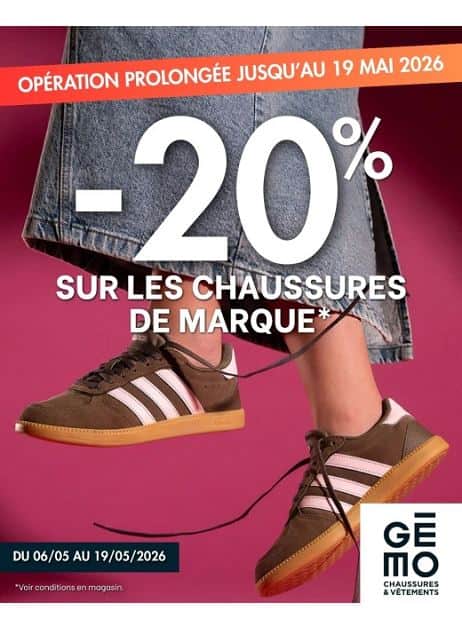 -20 SUR LES CHAUSSURES DE MARQUE