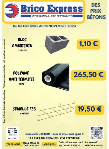 DES PRIX BETONS