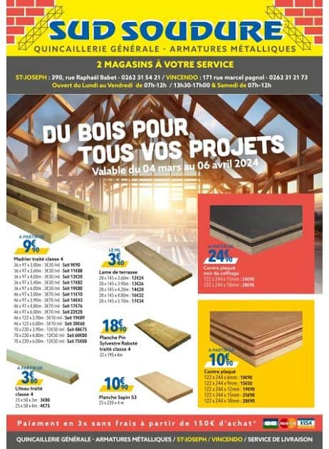 DU BOIS POUR TOUS VOS PROJETS 