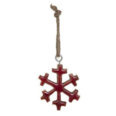 FLOCON BOIS ROUGE A SUSPENDRE 162940 G - Image 2