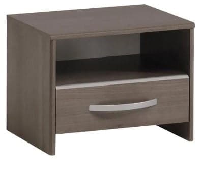 CHEVET 1 TIROIR 1 NICHE - NOYER - Image 2