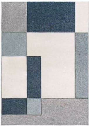 TAPIS KRISTY 200 X 290CM BLEU GRIS - Image 2