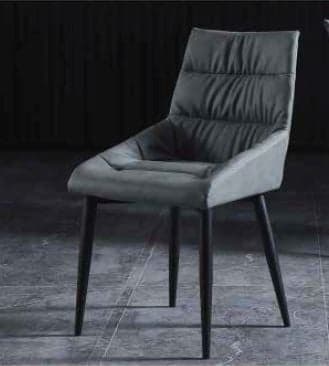 CHAISE EN MICROFIBRE -  GRIS - Image 2