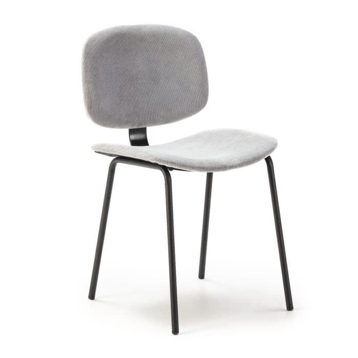 CHAISE CONTEMPORAINE - GRIS CLAIR - Image 2
