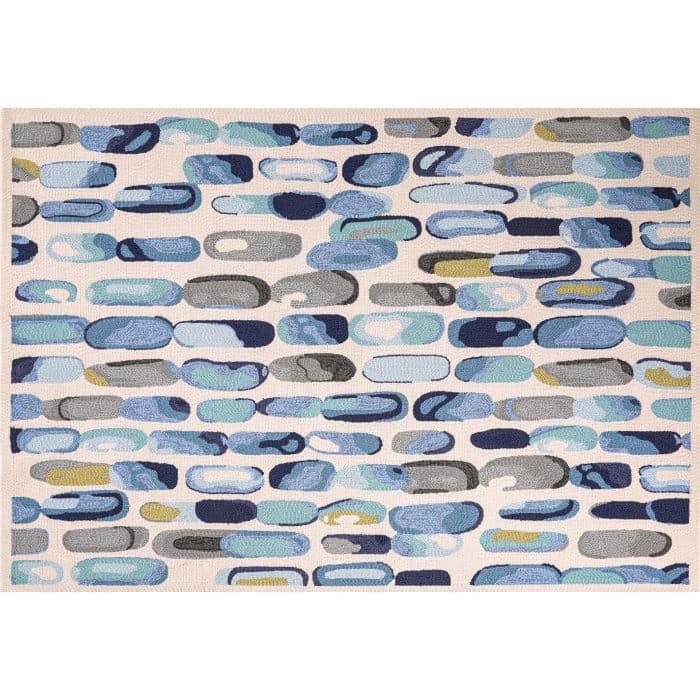 TAPIS 160 X 230 CM - BLEU - Image 2
