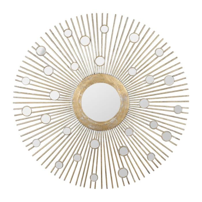 MIROIR DORÉ 81X30CM -FER 37408 B66 ELUMINEA - Image 2