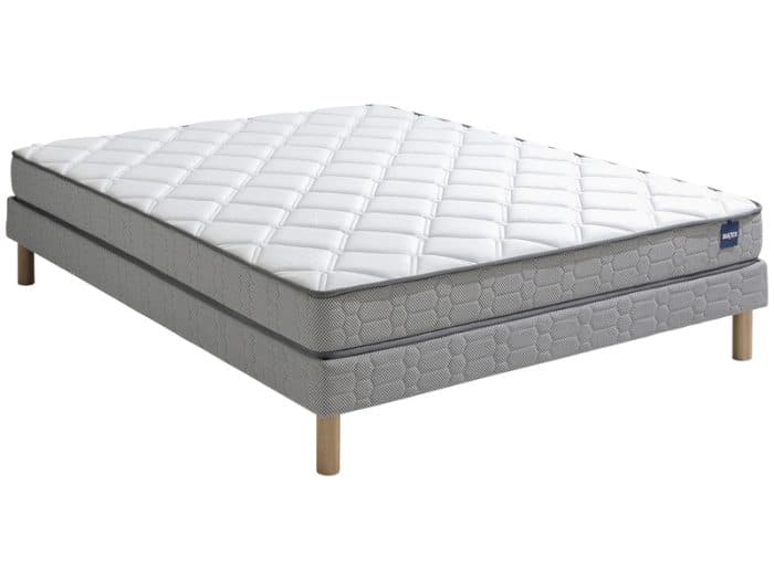 PACK MATELAS MOUSSE 140 X 190 CM  + SOMMIER ( SANS PIEDS ) - Image 2