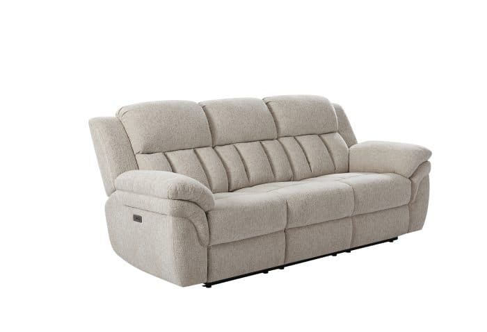 CANAPÉ 2 PLACES 2 RELAX ÉLECTRIQUES + CANAPÉ 3 PLACES 2 RELAX ÉLECTRIQUES – BEIGE - Image 4