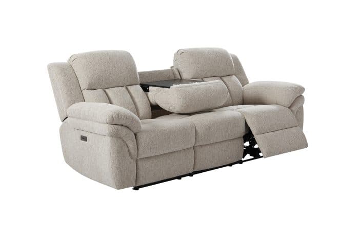 CANAPÉ 2 PLACES 2 RELAX ÉLECTRIQUES + CANAPÉ 3 PLACES 2 RELAX ÉLECTRIQUES – BEIGE - Image 3