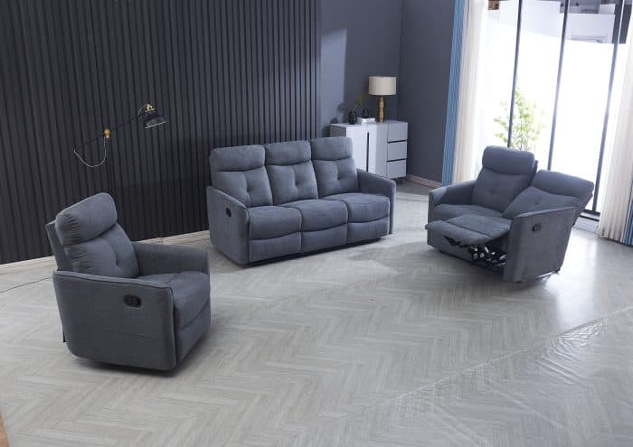 CANAPÉ 2 PLACES 2 RELAX + CANAPÉ 3 PLACES 2 RELAX – GRIS FONCÉ ( SANS LE FAUTEUIL ) - Image 5