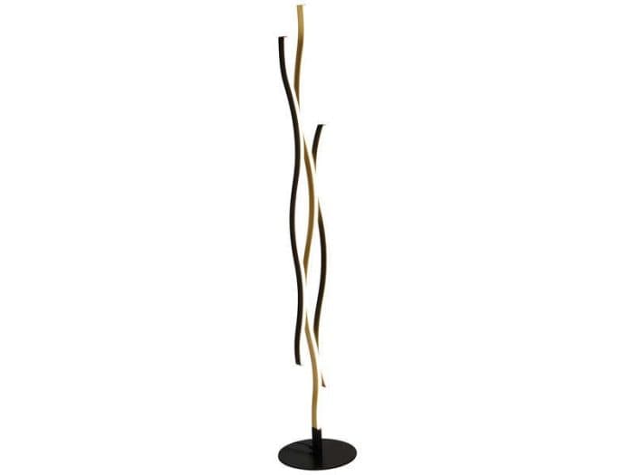 LAMPADAIRE LED LORDY - NOIR ET DORÉ - Image 2