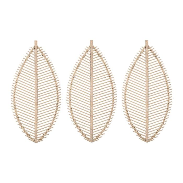 LOT DE 3 FEUILLES DE BAMBOU - NATUREL - Image 2