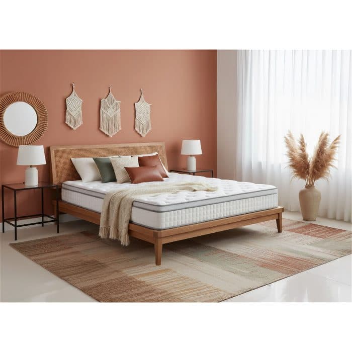 MATELAS RESSORTS ENSSACHÉS 160 X 200 CM - NUAGE - Image 2