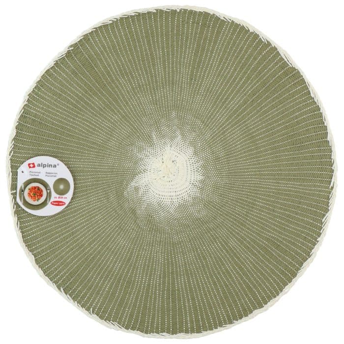 SET DE TABLE ROND - VERT - Image 2