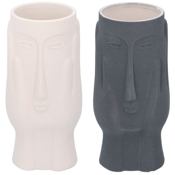 VASE DÉCORATIF VISAGE ABSTRAIT – DUO ARTISTIQUE - Image 2