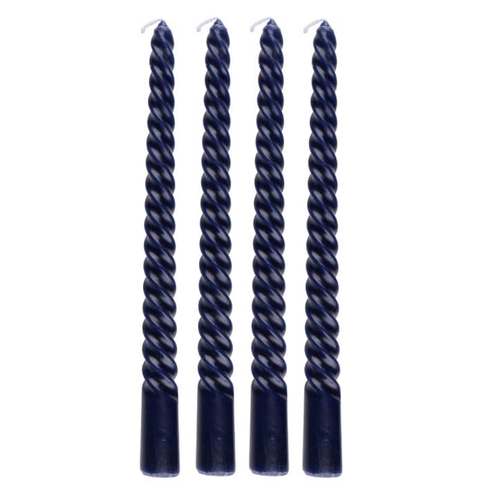 BOUGIES TORSADÉES - BLEU NUIT - Image 2