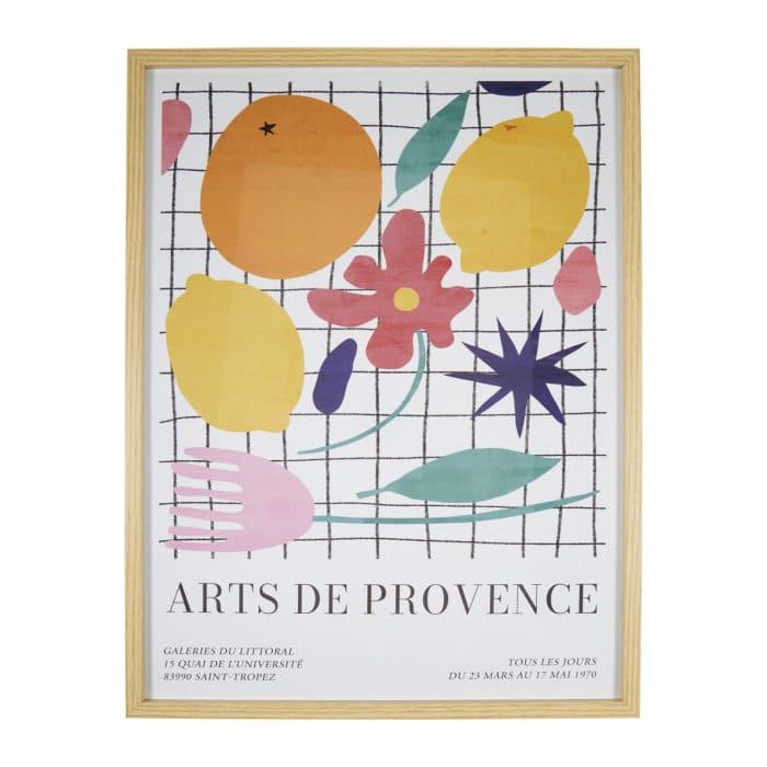 TABLEAU ARTS DE PROVENCE – MULTICOLORE &amp; BOIS CLAIR - Image 2