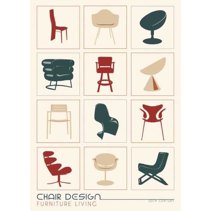 TABLEAU DÉCORATIF CHAIR DESIGN - Image 2