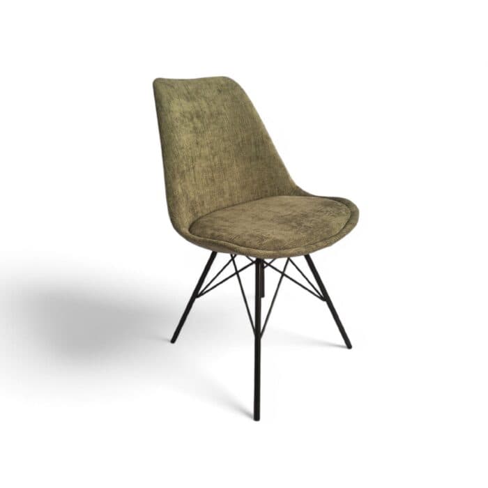 CHAISE TISSU BECKY - VERT - Image 2