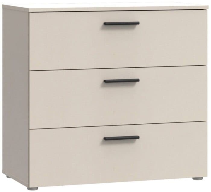 COMMODE 3 TIROIRS SABLE - BEIGE - Image 2