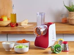 FRESH EXPRESS NECTAR 4-EN-1 200 W RÂPE TRANCHE GRATTE EXTRAIT - ROUGE - MOULINEX - Image 2