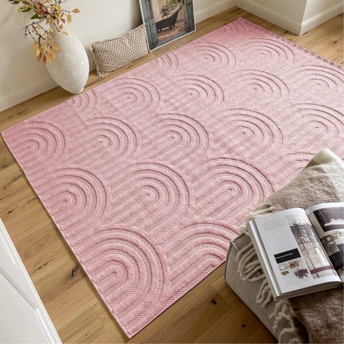 TAPIS RECTANGULAIRE - ROSE - Image 2