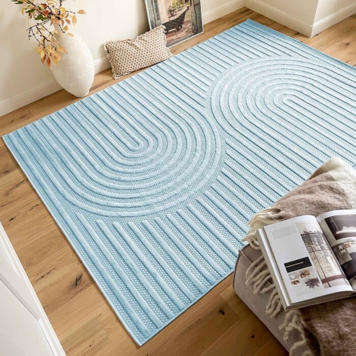 TAPIS RECTANGULAIRE - TURQUOISE - Image 2