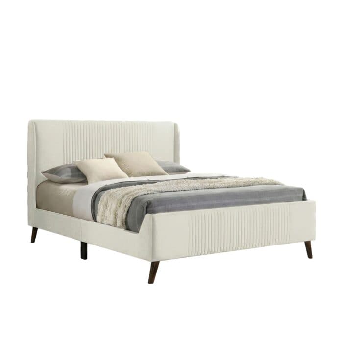 LIT TISSU 160 X 200 CM AVEC SOMMIER -  BEIGE - Image 2