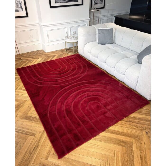 TAPIS RECTANGULAIRE - ROUGE - Image 2