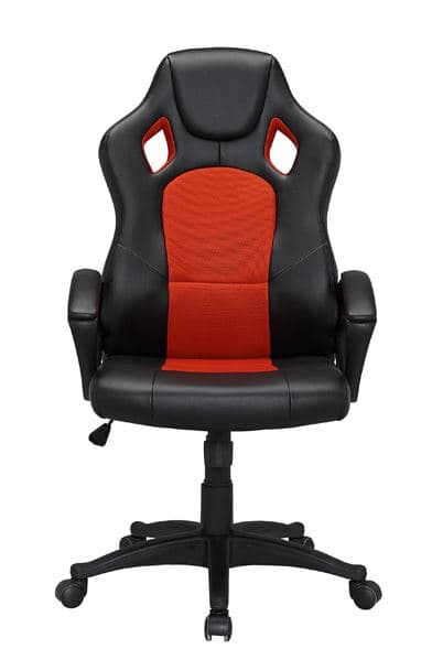 FAUTEUIL DE BUREAU RACING - NOIR ET ROUGE - Image 2