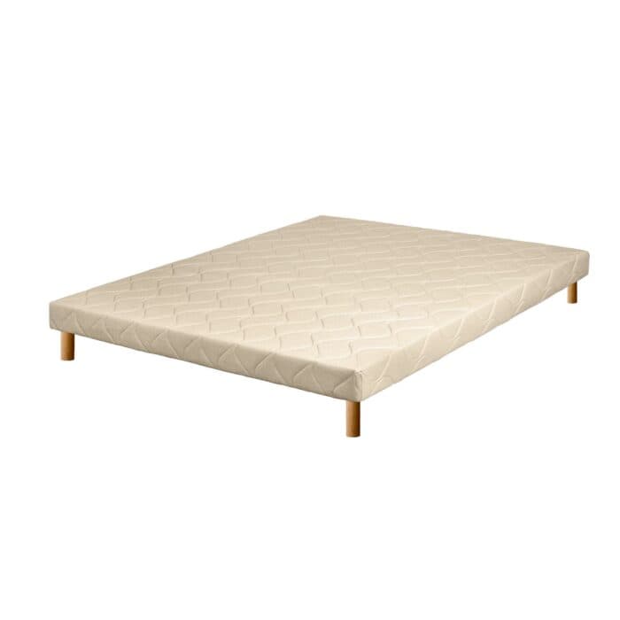 SOMMIER TAPISSIER 140 X 190 X AVEC PIEDS - BEIGE - Image 2