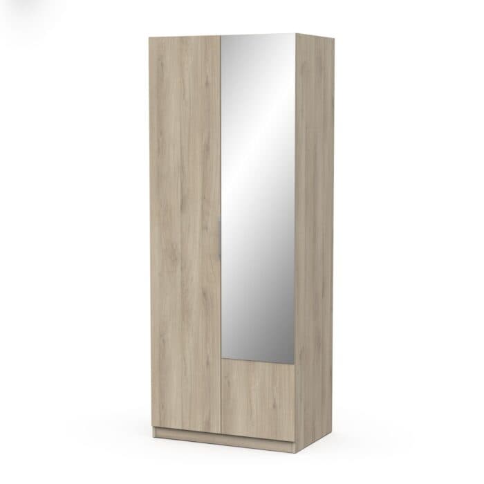 ARMOIRE 2 PORTES + MIROIR - CHENE KRONBERG - Image 2
