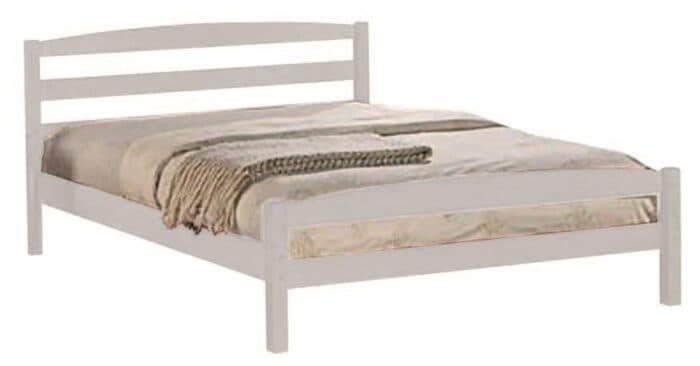 LIT 140 X 190 CM  AVEC SOMMIER - BLANC - Image 2