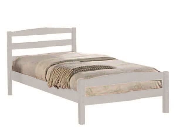 LIT 90 X 190 CM  AVEC SOMMIER - BLANC - Image 2