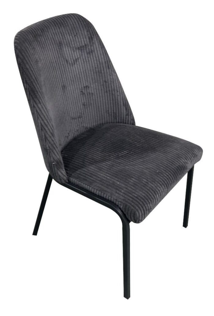 CHAISE EN TISSU - GRIS FONCE - Image 2