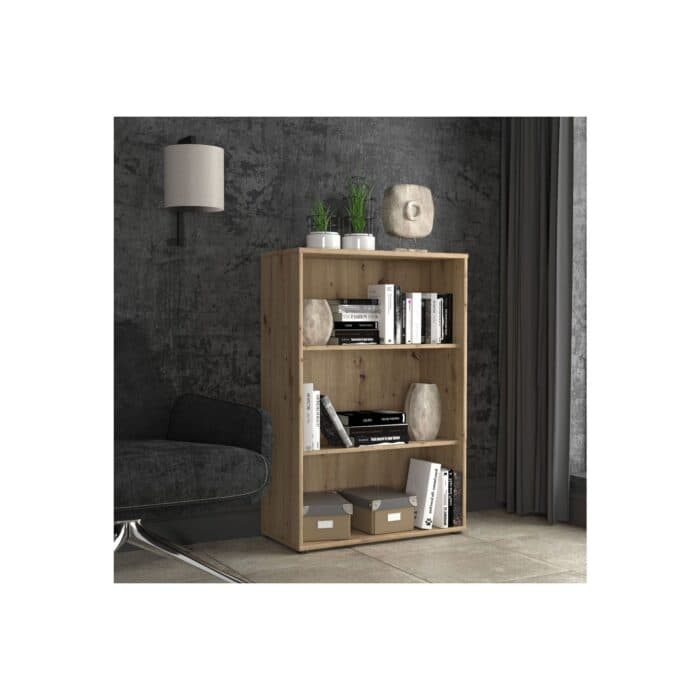 BIBLIOTHEQUE 2 ETAGERES - CHENE - Image 2