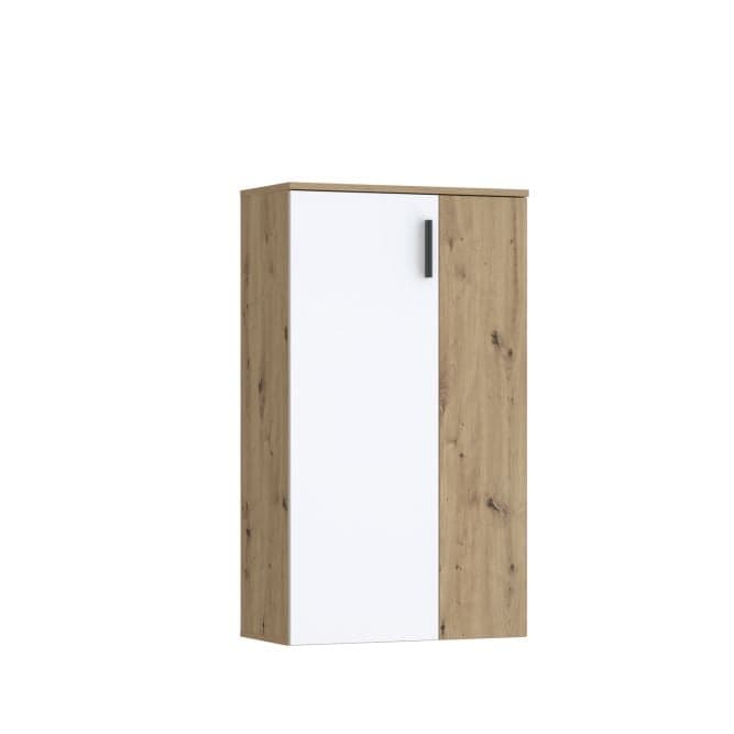 RANGEMENT CHAUSSURES 2 PORTES -  BLANC ET CHENE - Image 2