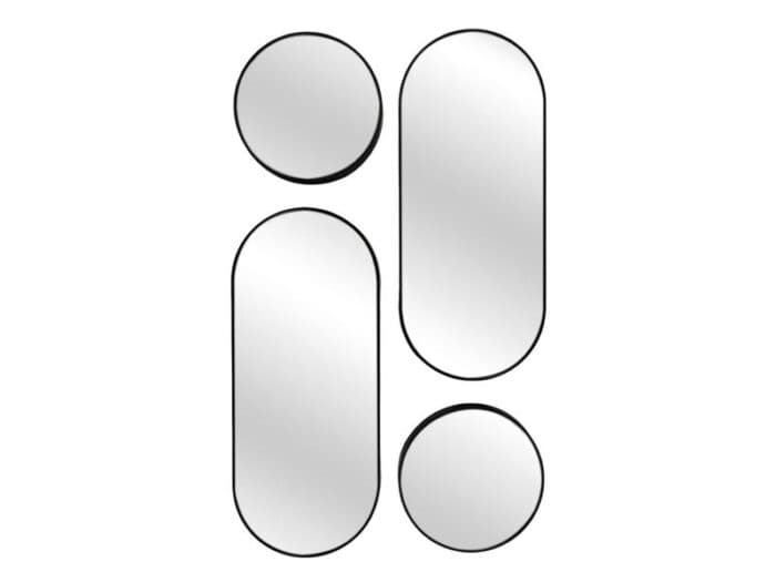 MIROIR OVALE X4 - PLASTIQUE ET VERRE - Image 2