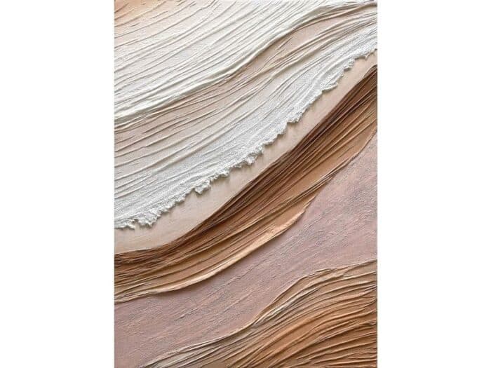 TOILE ABSTRAITE - BEIGE - Image 2